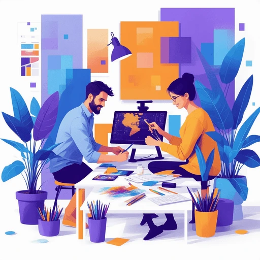 Mobile App Development Illustration